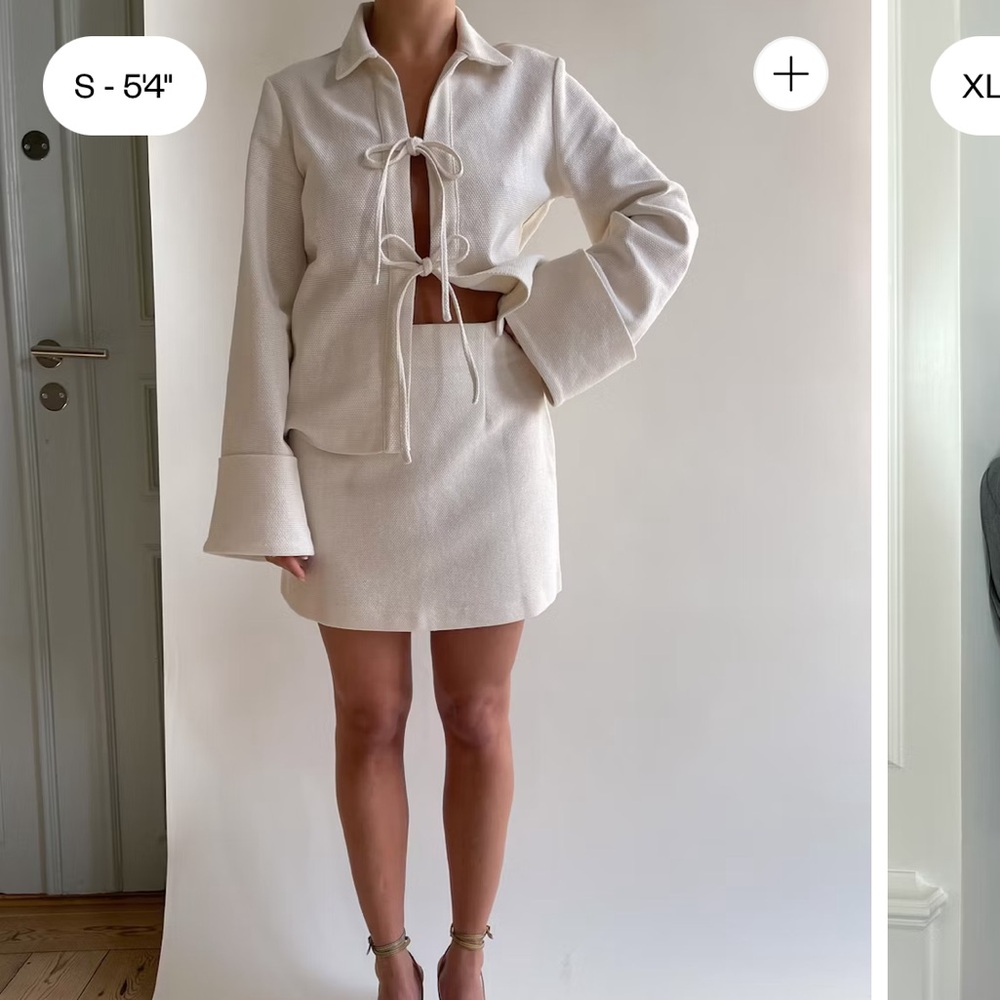 Djerf Avenue Occasion skirt in cream